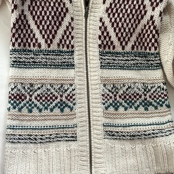 Hollister cream full-zip hooded sweater size small - Picture 4 of 7